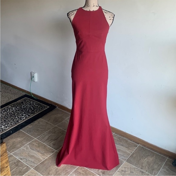 JILL Jill Stuart Cut Out Back Formal Floor Length Gown Sz 2 - Picture 4 of 14